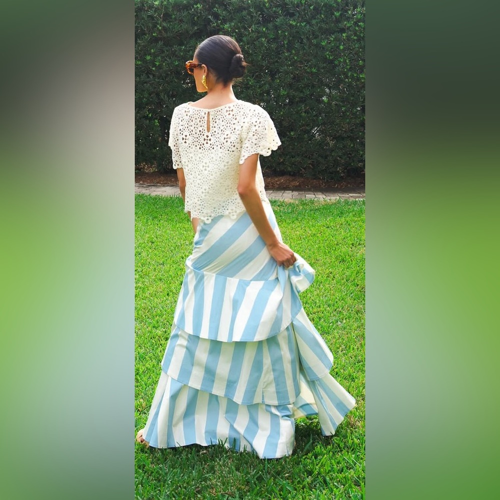 Mestiza Blue Stripe Convertible Skirt-NWT - Picture 14 of 14